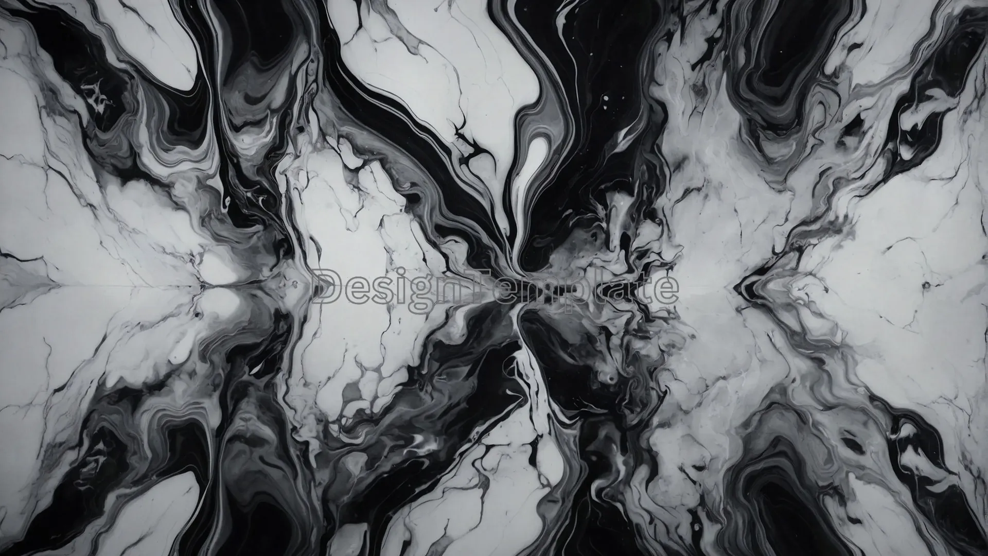 High-Resolution Fluidity Black and White Marble Photo